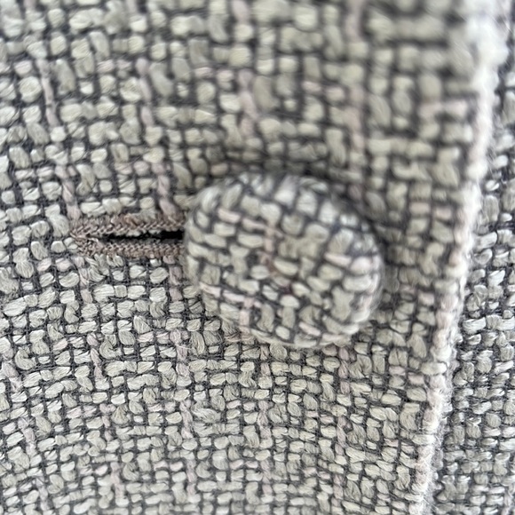 Reformation long grey swing full length dress coat with full lining in satin - Picture 8 of 14